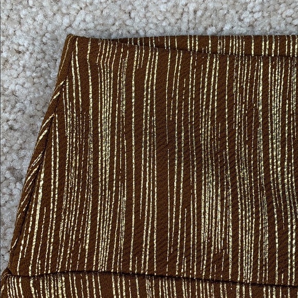 Lularoe brown and gold Cassie skirt sz sm - Picture 3 of 5